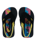 Boys Molokai Layback Toddler Flip Flops in Black Holmes