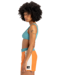 The Quiksilver Womens Collection Womens Original Arch Boardshorts in Coral Gold