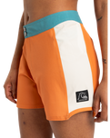 The Quiksilver Womens Collection Womens Original Arch Boardshorts in Coral Gold