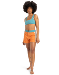 The Quiksilver Womens Collection Womens Original Arch Boardshorts in Coral Gold