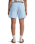 Mom Denim Walkshorts in Ice Flow