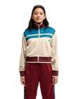 The Quiksilver Womens Brooklyn Zip Fleece Jacket in Peyote