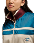 The Quiksilver Womens Brooklyn Zip Fleece Jacket in Peyote