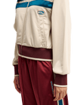 The Quiksilver Womens Brooklyn Zip Fleece Jacket in Peyote