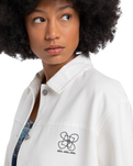 The Quiksilver Womens Collection Womens Workwear Jacket in Snow White