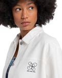 The Quiksilver Womens Collection Womens Workwear Jacket in Snow White
