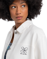 The Quiksilver Womens Collection Womens Workwear Jacket in Snow White