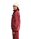 The Quiksilver Womens Red Castle Jacket in Oxblood Red