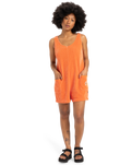 The Quiksilver Womens Collection Womens Katryn Romper in Coral Gold