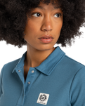 The Quiksilver Womens Collection Womens Nightcall Polo Shirt in Real Teal