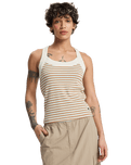 Riza Striped Vest in Tobacco Rize Stripe