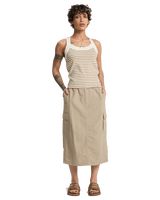 Riza Striped Vest in Tobacco Rize Stripe