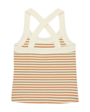 Riza Striped Vest in Tobacco Rize Stripe