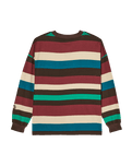 The Quiksilver Womens Sibbald Long Sleeve T-Shirt in Java Stripe