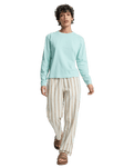 Lomas Woven Trousers in Bone White Lomas Stripe