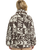 The Quiksilver  Womens Chalok Sherpa Fleece Jacket in Chocolate Brown Chalok Checker