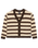 The Quiksilver  Womens Bukit Cardigan in Chocolate Brown Stripes