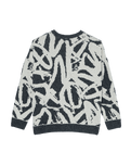 The Quiksilver Womens Headlong Jumper in Bone White Spray Can