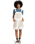The Quiksilver Womens Collection Womens Lya Dungarees in Snow White
