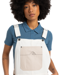 The Quiksilver Womens Collection Womens Lya Dungarees in Snow White