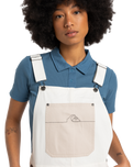 The Quiksilver Womens Collection Womens Lya Dungarees in Snow White