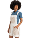 The Quiksilver Womens Collection Womens Lya Dungarees in Snow White