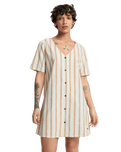 Garrison Dress in Bone White Lomas Stripe