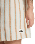 Garrison Dress in Bone White Lomas Stripe