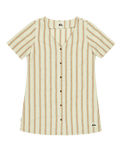 Garrison Dress in Bone White Lomas Stripe