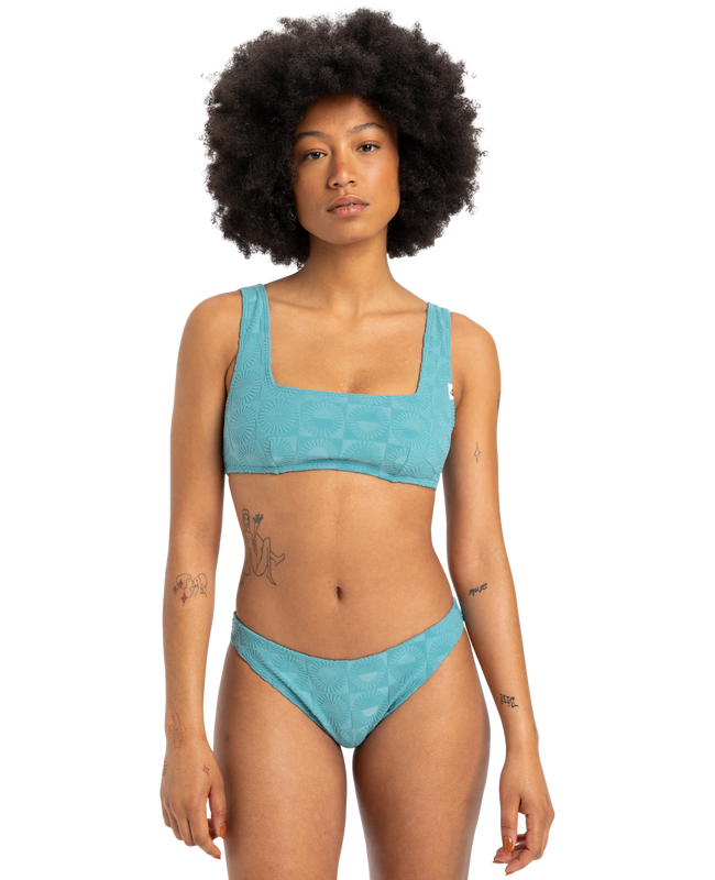 The Quiksilver Womens Collection Womens Dark Roy Bikini Top in Brittany Blue