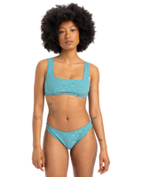 The Quiksilver Womens Collection Womens Dark Roy Bikini Top in Brittany Blue