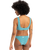 The Quiksilver Womens Collection Womens Dark Roy Bikini Top in Brittany Blue