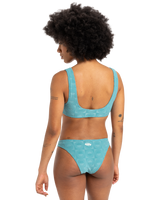 The Quiksilver Womens Collection Womens Dark Roy Bikini Top in Brittany Blue