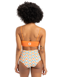 The Quiksilver Womens Collection Womens Melly Bikini Top in Coral Gold