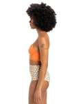 The Quiksilver Womens Collection Womens Melly Bikini Top in Coral Gold
