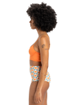 The Quiksilver Womens Collection Womens Melly Bikini Top in Coral Gold