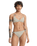 Clickity Clack Bikini Top in Tobacco Clickity Stripe