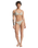 Clickity Clack Bikini Top in Tobacco Clickity Stripe