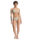 Clickity Clack Bikini Top in Tobacco Clickity Stripe