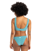 The Quiksilver Womens Collection Womens Dark Roy Cheeky Bikini Bottoms in Brittany Blue