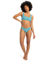 The Quiksilver Womens Collection Womens Dark Roy Cheeky Bikini Bottoms in Brittany Blue