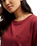 The Quiksilver Womens Essential T-Shirt in Oxblood Red