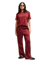 The Quiksilver Womens Essential T-Shirt in Oxblood Red