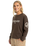 The Quiksilver  Womens Standard Long Sleeve T-Shirt in Chocolate Brown