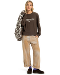 The Quiksilver  Womens Standard Long Sleeve T-Shirt in Chocolate Brown