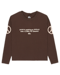 The Quiksilver  Womens Standard Long Sleeve T-Shirt in Chocolate Brown