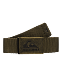 The Quiksilver Principal Schwack Belt in Grape Leaf