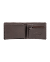 The Quiksilver Mens Gutherie IV Wallet in Chocolate Brown