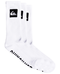 The Quiksilver Mens Crew Socks (5 Pack) in White