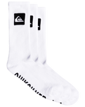 The Quiksilver Mens Crew Socks (5 Pack) in White